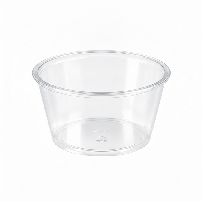 Salsera PET transparente 100ml Ø74mm A33mm - 125Uds