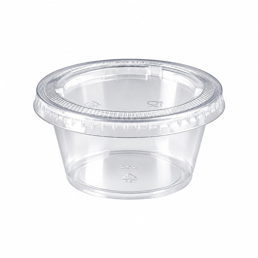 Salsera PET transparente 100ml Ø74mm A33mm - 125Uds