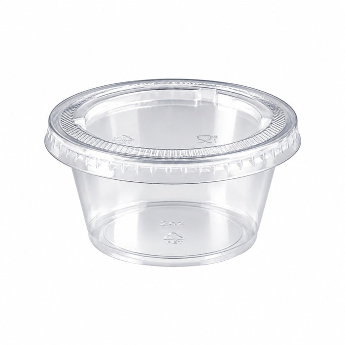Salsera PET transparente 100ml Ø74mm A33mm - 125Uds