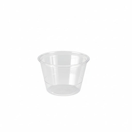 Salsera PET transparente 120ml Ø74mm A44mm - 125Uds