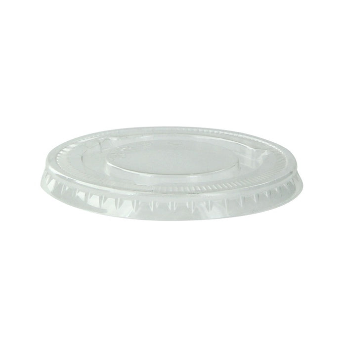 Tapa PET transparente plana Ø74mm - 100Uds