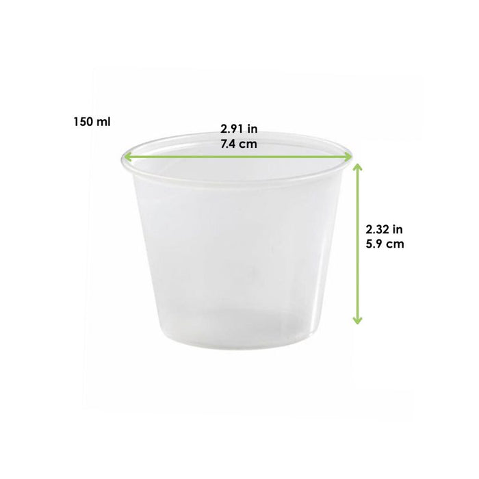 Tarrina / salsera PP 150ml Ø74mm A59mm - 100Uds