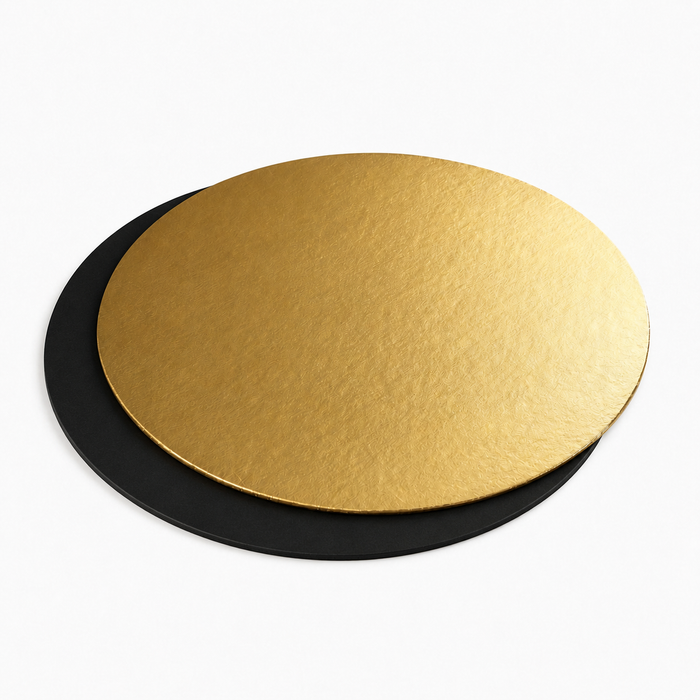Base redonda doble cara oro/negro Ø320mm - 100Uds