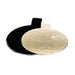 Mini base redonda con lengüeta doble cara oro/negro Ø90mm - 200Uds