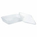 Caja rectangular traslucida PP con tapa. 500ml 173x120mm A37mm - 25Uds