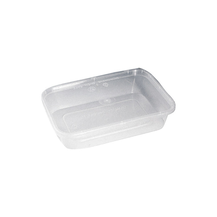Caja rectangular PP con tapa. 750ml 173x120mm A55mm - 25Uds