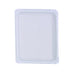 Plato rectangular de cartón blanco 200x165mm - 250Uds