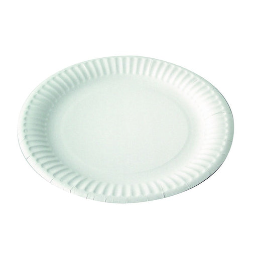 Plato redondo de cartón blanco Ø350mm A25mm - 100Uds