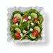 Plato hondo cuadrado de cartón laminado blanco 90x90mm A30mm - 250Uds