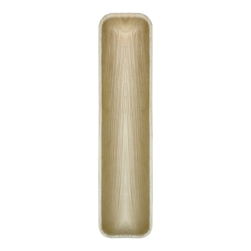 Bandeja rectangular de hoja de palmera 410x90mm A25mm - 25Uds