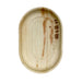 Bandeja ovalada de hoja de palmera 420x260mm A25mm - 10Uds
