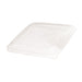 Tapa plana transparente PET rectangular 230x230mm A28mm - 50Uds
