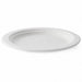 Plato redondo de caña de azúcar blanco Ø215mm - 125Uds