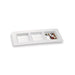 Plato de pulpa 3 compartimentos Tapas 260x110mm - 50Uds