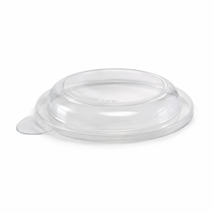 Tapa plana transparente PET Ø152mm A25mm - 50Uds