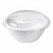 Tapa plana PET transparente Ø200mm A20mm - 25Uds