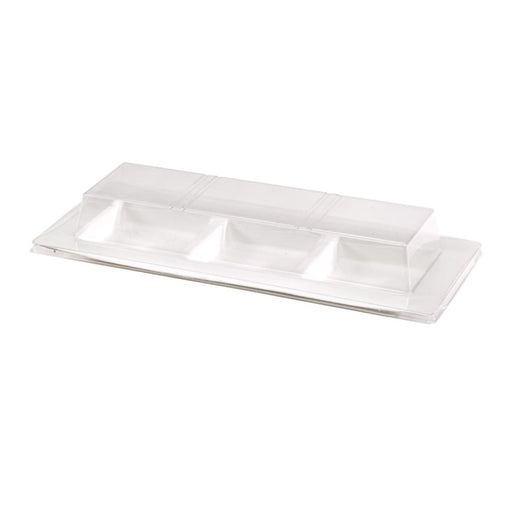 Tapa plana transparente PET para 210APU3 260x110mm A32mm - 50Uds