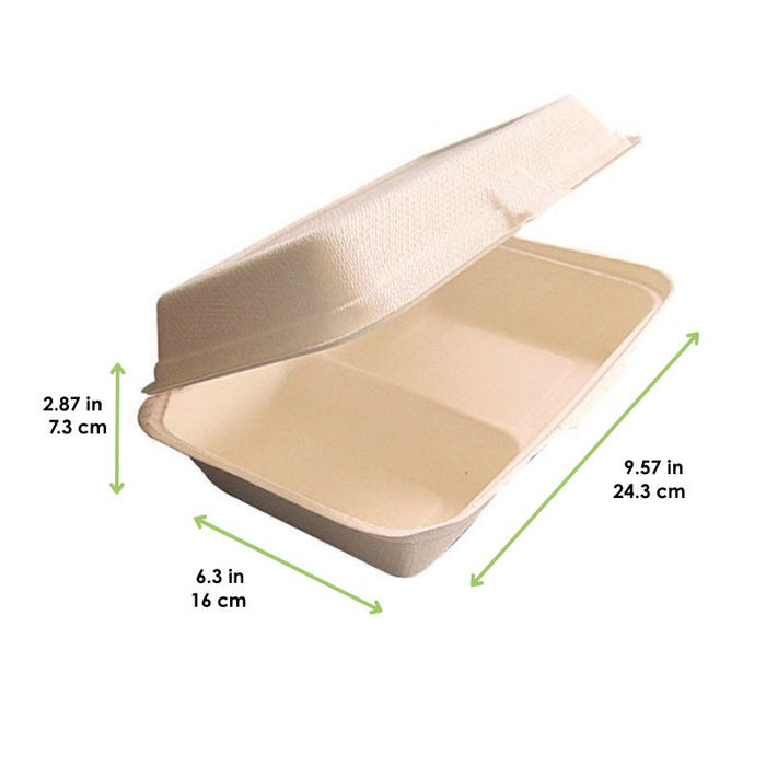 Caja pulpa blanca 2 comp. multiuso 1000ml 243x160mm A73mm - 50Uds