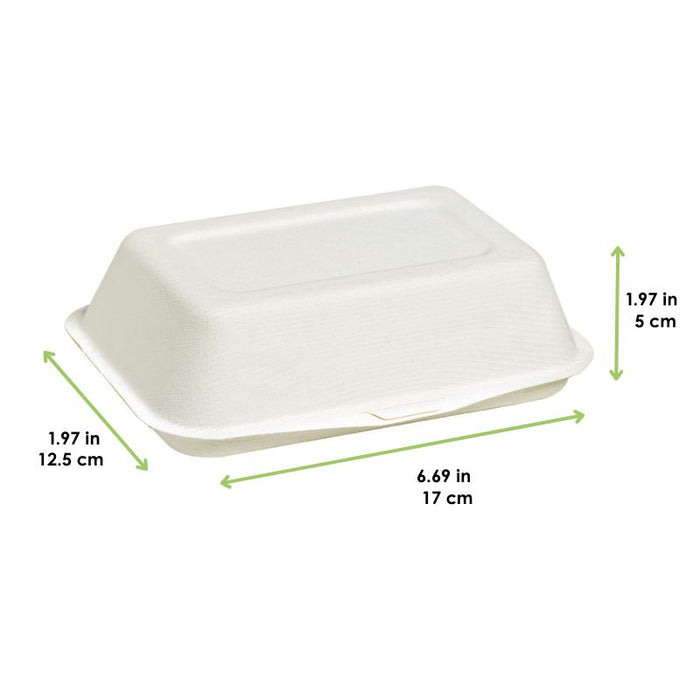 Caja pulpa blanca multiuso 450ml 170x125mm A50mm - 50Uds