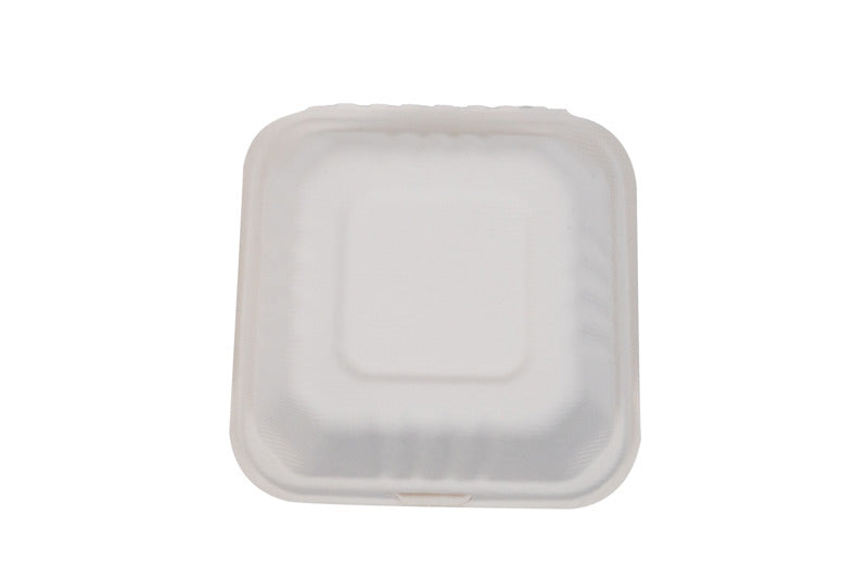 Caja hamburguesa pulpa 460ml 150x150mm A80mm - 50Uds