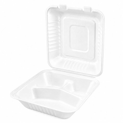 Caja pulpa blanca 3 comp. Multiuso 220x202mm A80mm - 50Uds