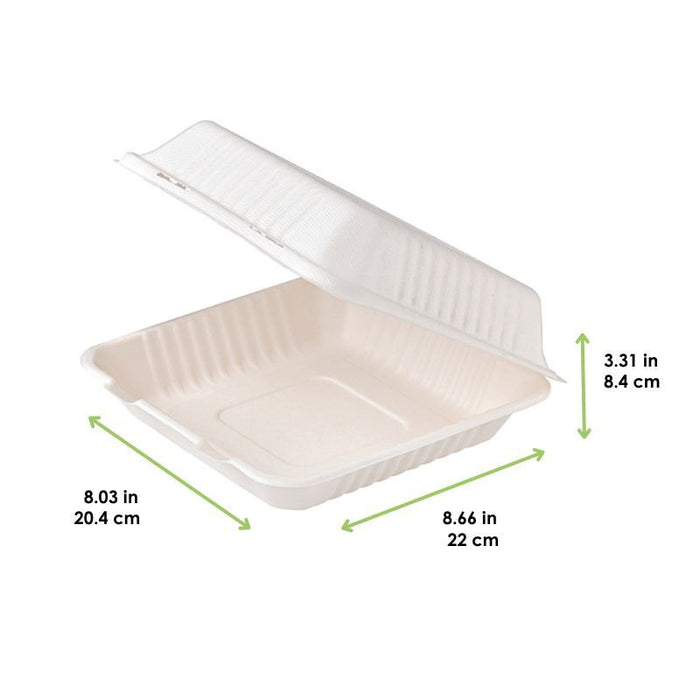 Caja pulpa blanca multiuso 850ml 220x204mm A84mm - 50Uds