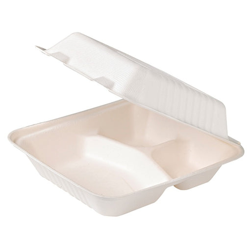Caja pulpa blanca 3 comp. multiuso 234x231mm A80mm - 50Uds