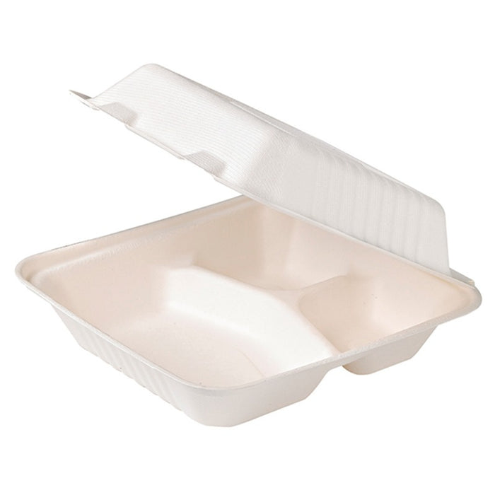 Caja pulpa blanca 3 comp. multiuso 234x231mm A80mm - 50Uds