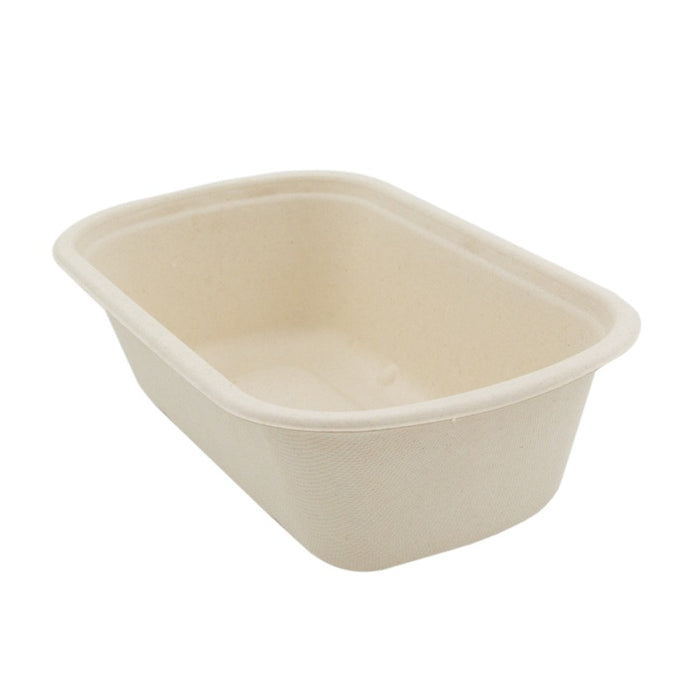 Ensaladera rectangular de pulpa 1150ml 230x135mm A65mm - 125Uds