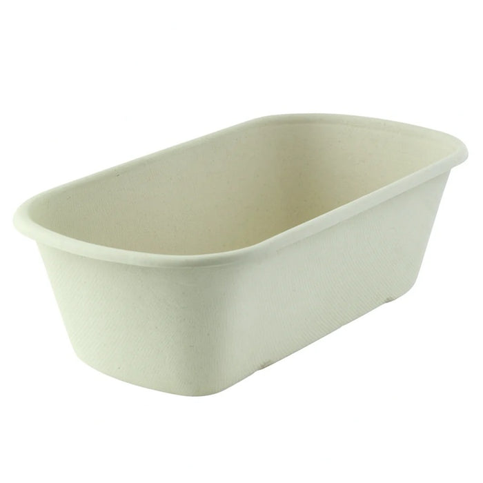 Ensaladera rectangular de pulpa 1350ml 230x135mm A77mm - 125Uds