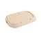 Tapa plana rectangular marrón de pulpa 205x123mm A15mm - 50Uds