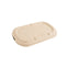 Tapa plana rectangular marrón de pulpa 205x123mm A15mm - 50Uds