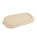 Tapa plana rectangular marrón de pulpa 240x135mm A15mm - 50Uds