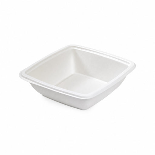 Ensaladera cuadrada de pulpa blanca 750ml 195x195mm A45mm - 30Uds