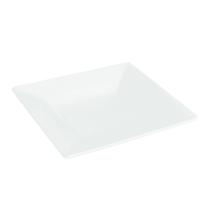 Plato hondo cuadrado reutilizable y microondable en PP 350ml 215x215mm A40mm - 10Uds