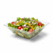 Plato hondo cuadrado reutilizable y microondable en PP 350ml 215x215mm A40mm - 10Uds