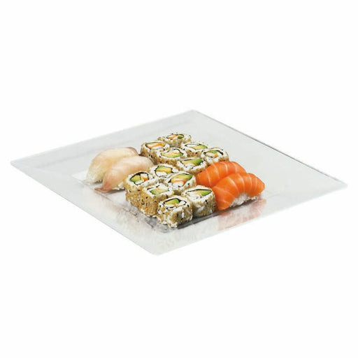 Plato hondo cuadrado reutilizable y microondable en PP 280x280mm A40mm - 10Uds
