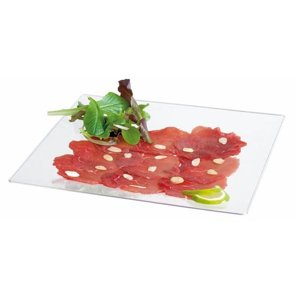 Plato hondo cuadrado reutilizable y microondable en PP 280x280mm A40mm - 10Uds