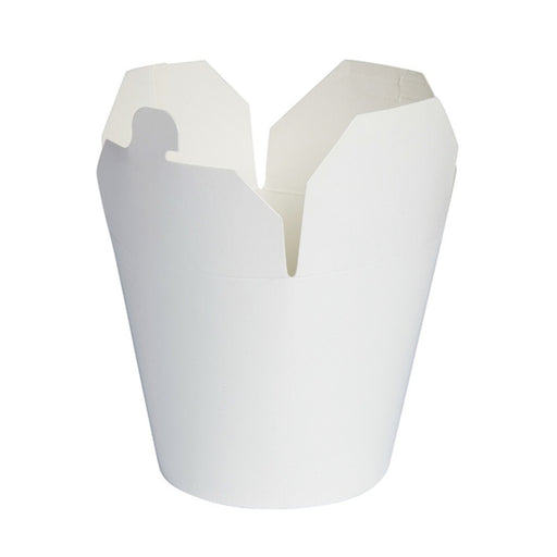 Caja redonda de cartón blanco con cierre ranura 950ml Ø105mm A120mm - 50Uds