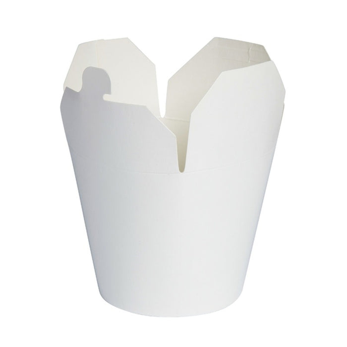 Caja redonda de cartón blanco con cierre ranura 950ml Ø105mm A120mm - 50Uds