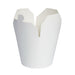Caja redonda de cartón blanco con cierre ranura 950ml Ø105mm A120mm - 50Uds