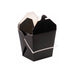 Caja pasta negra con asas 950ml 100x100mm A110mm - 50Uds