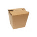 Caja redonda de cartón kraft con cierre ranura 750ml 85x98mm A95mm - 25Uds
