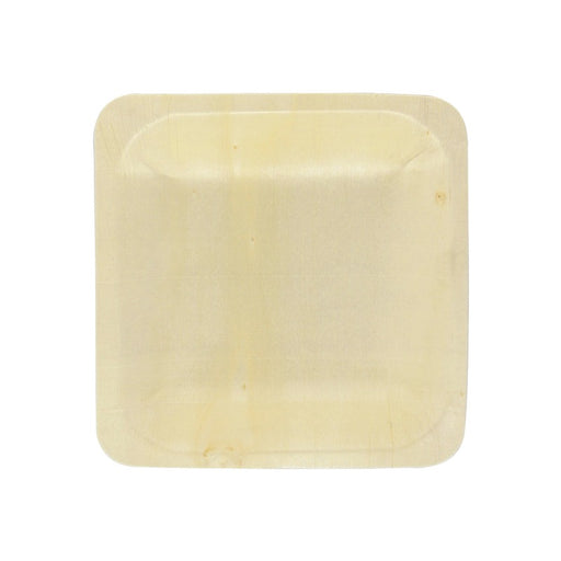 Plato de madera cuadrado SCANDINAVIE 115x115mm A17mm - 50Uds