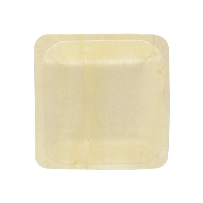 Plato de madera cuadrado SCANDINAVIE 115x115mm A17mm - 50Uds