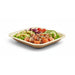 Plato cuadrado de hoja de palmera 170x170mm A20mm - 25Uds