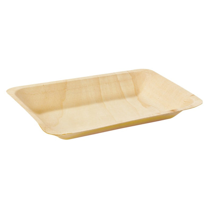 Plato de madera rectangular 190x140mm A18mm - 25Uds