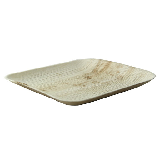 Plato cuadrado de hoja de palmera 200x200mm A20mm - 25Uds