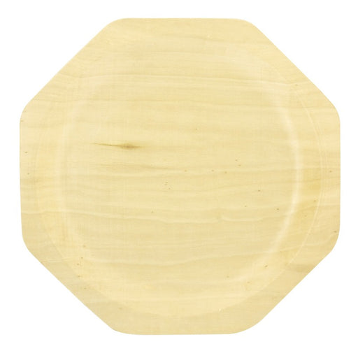 Plato de madera octogonal SCANDINAVIE 260x220mm - 10Uds