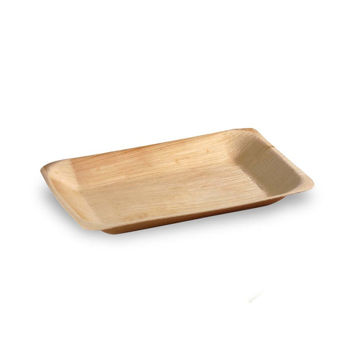 Plato rectangular de hoja de palmera 280x180mm A15mm - 10Uds